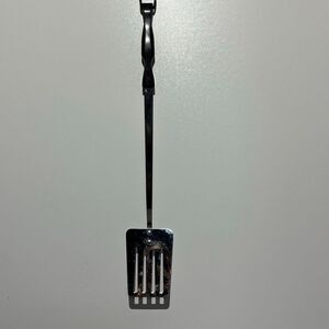 Cutco  Stainless Steel Brown Swirl Long Handle BBQ Grill Turner Slotted Spatula